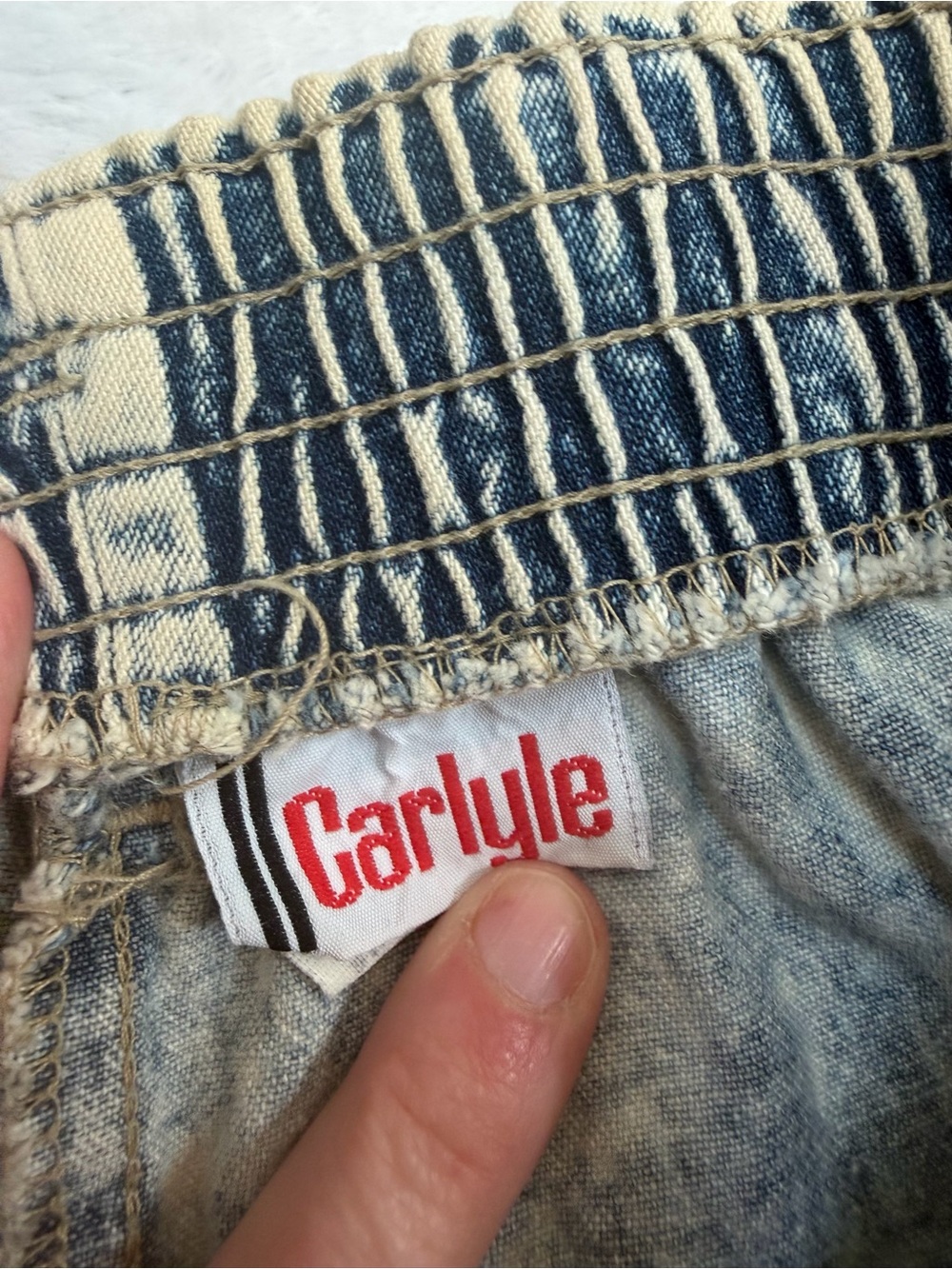 Vintage Carlyle Acid Wash High-Rise Pleated Mom Jeans Size 16 - Picture 2 of 8
